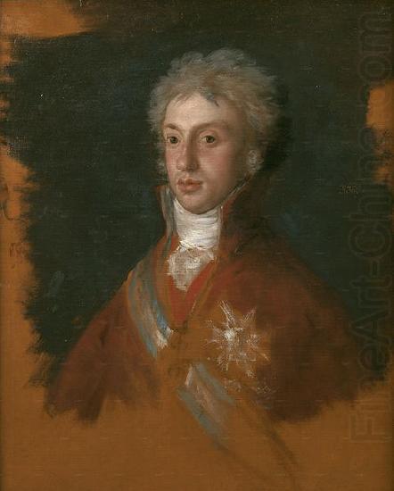 Francisco de Goya Luis de Etruria yerno de Carlos IV, boceto preparatorio para La familia de Carlos IV oil painting picture